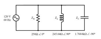 impedance in parallel components