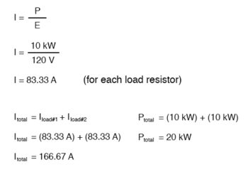 load resistor total circuit current equation