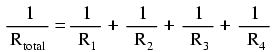 mathematical reciprocal of total resistance