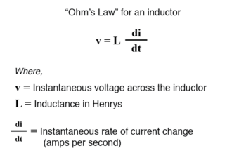 mathematical relationship voltage and current