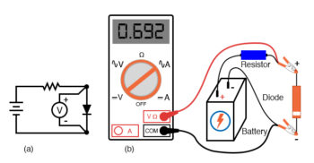 measuring forward voltage of a diode without diode check