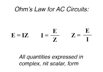 ohms law for ac circuits