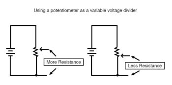 potentiometer as variable voltage divider