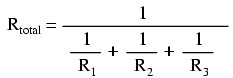 resistance in parallel circuits equation