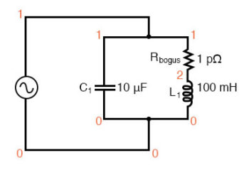 resonant circuit spice simulation