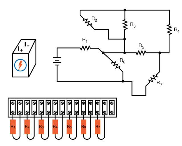 schematic diagram shown next to terminal strip circuit TechnoCrazed