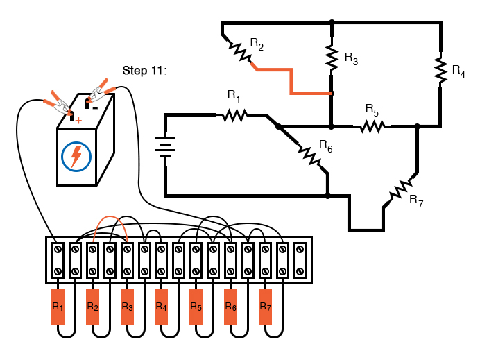 schematic diagram shown next to terminal strip circuit TechnoCrazed