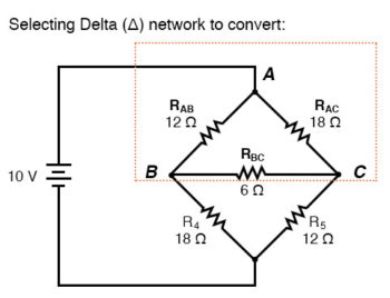 selecting delta network to convert