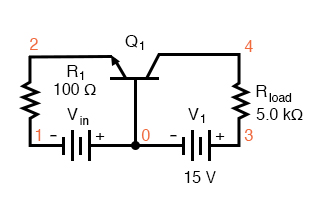 spice simulation of the circuit