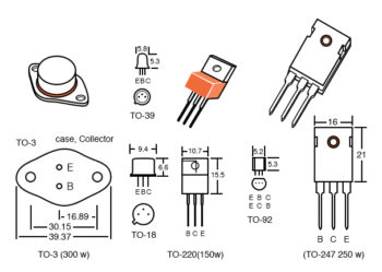 transistor packages dimensions in mm