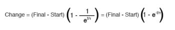 universal time constant formula