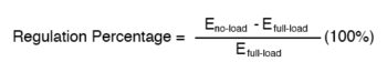 voltage regulation formula