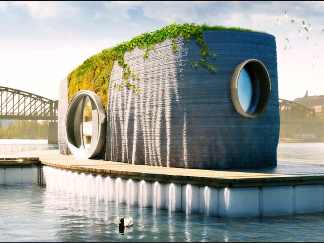 This floating house was 3D printed in just 48 hours