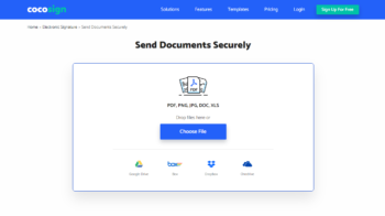 send document securely